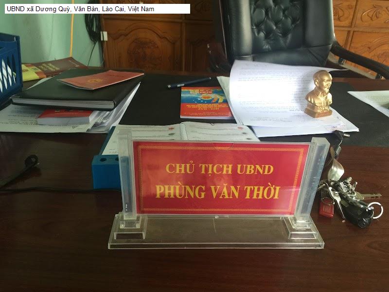 UBND xã Dương Quỳ, Văn Bàn, Lào Cai, Việt Nam
